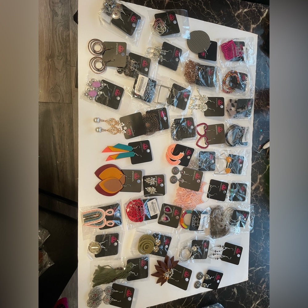 Lot of 42 pairs of Paparazzi earrings - never worn